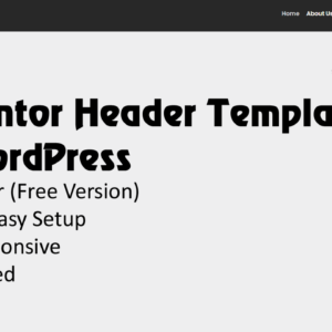 Static Header template for Elementor (Free version) | WordPress